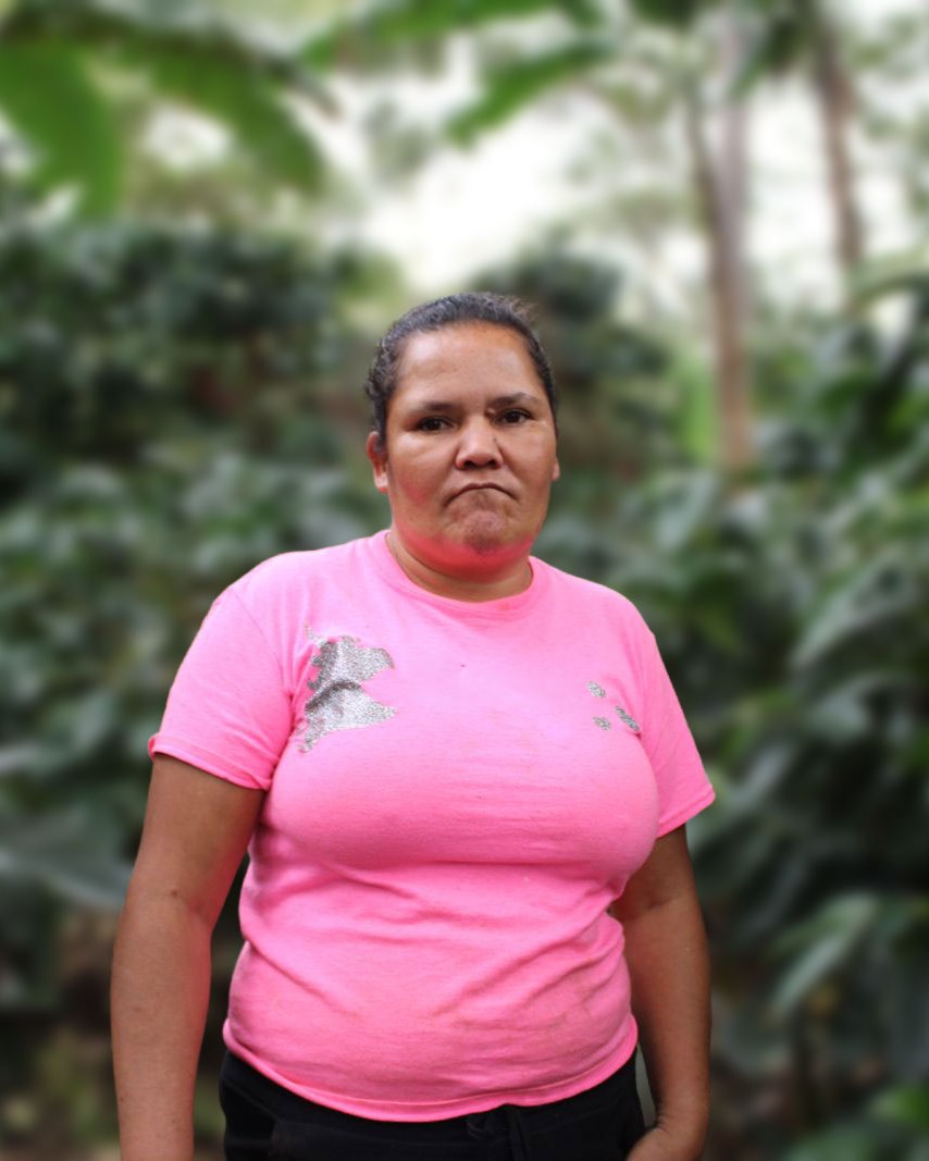 Ernestina Villagra Castro on her coffee farm in Nicaragua